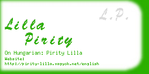 lilla pirity business card